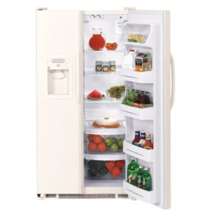 GE 22.0 Cu. Ft. Side-By-Side Refrigerator with Dispenser|GSS22IFPCC