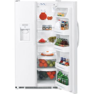 GE 22.0 Cu. Ft. Side-By-Side Refrigerator with Dispenser|GSS22IFRWW