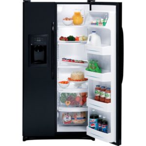 GE 22.0 Cu. Ft. Side-By-Side Refrigerator with Dispenser|GSS22JETBB