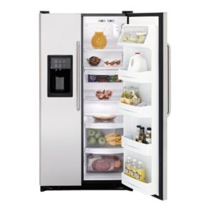 GE 24.9 Cu. Ft. Capacity Side-By-Side Refrigerator with Dispenser|GSS25SGPSS