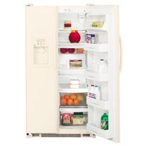 GE 24.9 Cu. Ft. Side-By-Side Refrigerator with Dispenser|GSS25KGMAA