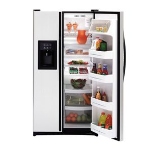 GE 25.0 Cu. Ft. Capacity CleanSteel Side-By-Side Refrigerator with Dispenser|ESL25XGRBS