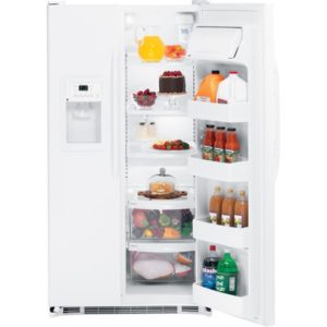 GE 25.0 Cu. Ft. Capacity Side-By-Side Refrigerator|GSS25GFXWW