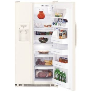 GE 25.0 Cu. Ft. Capacity Side-By-Side Refrigerator|GSS25WGPCC