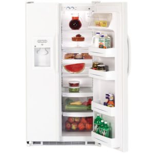 GE 25.0 Cu. Ft. Capacity Side-By-Side Refrigerator|SSS25KFPWW