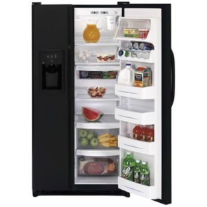 GE 25.0 Cu. Ft. Capacity Side-By-Side Refrigerator with Dispenser|GSS25QGPBB