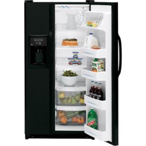 GE 25.0 Cu. Ft. Side-By-Side Refrigerator with Dispenser|GSH25JFRBB