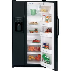 GE 25.0 Cu. Ft. Side-By-Side Refrigerator with Dispenser|GSS25IFRBB