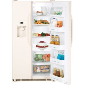 GE 25.0 Cu. Ft. Side-By-Side Refrigerator with Dispenser|GSS25JETCC