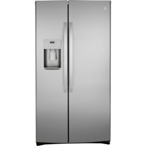 GE 25.1 Cu. Ft. Fingerprint Resistant Side-By-Side Refrigerator|GSS25IYNFS