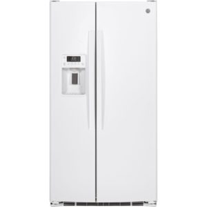 GE 25.3 Cu. Ft. Side-By-Side Refrigerator|GSS25GGHWW