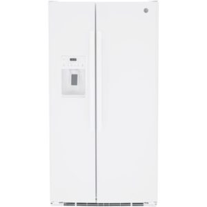 GE 25.3 Cu. Ft. Side-By-Side Refrigerator|GSS25GGPWW
