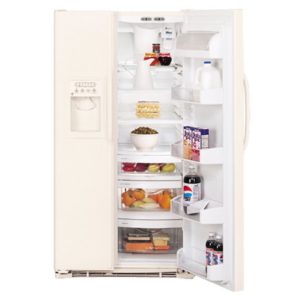 GE 25.4 Cu. Ft. Side-By-Side Refrigerator|GSS25LGMCC