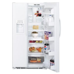 GE 25.4 Cu. Ft. Side-By-Side Refrigerator|GSS25LGMWW