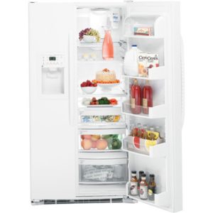 GE 25.4 Cu. Ft. Side-By-Side Refrigerator with Dispenser|ESF25KGTWW