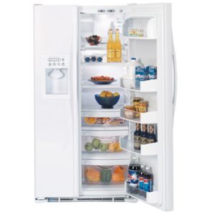 GE 25.4 Cu. Ft. Side-By-Side Refrigerator with Dispenser|ESF25LGRWW
