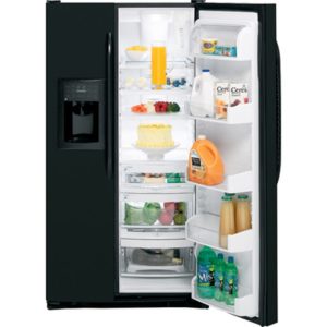 GE 25.4 Cu. Ft. Side-By-Side Refrigerator with Dispenser|GSF25LGWBB