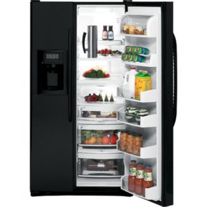 GE 25.4 Cu. Ft. Side-By-Side Refrigerator with Dispenser|GSF25TGWBB
