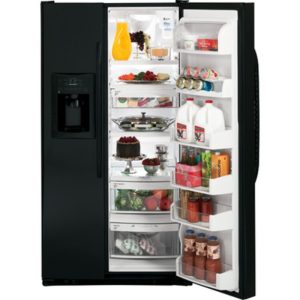 GE 25.4 Cu. Ft. Side-By-Side Refrigerator with Dispenser|GSF25XGWBB