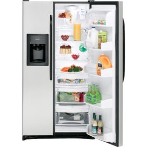 GE 25.4 Cu. Ft. Side-By-Side Refrigerator with Dispenser|GSL25LGTBS