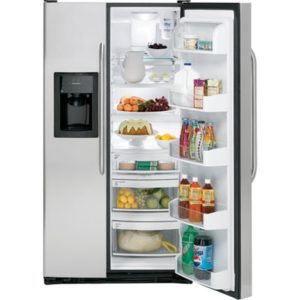 GE 25.4 Cu. Ft. Stainless Side-By-Side Refrigerator with Dispenser|ESS25KSTSS