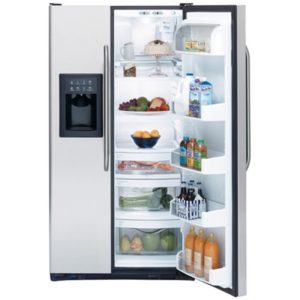 GE 25.4 Cu. Ft. Stainless Side-By-Side Refrigerator with Dispenser|ESS25LSRSS