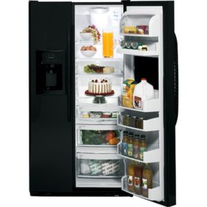 GE 25.9 Cu. Ft. Side-By-Side Refrigerator with Dispenser|GSF26KHWBB