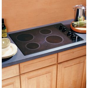 GE 30 Built-In CleanDesign Electric Cooktop|JP340BCBB
