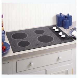 GE 30 Built-In CleanDesign Electric Cooktop|JP340WCWW