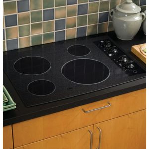 GE 30 Built-In CleanDesign Electric Cooktop|JP346BMBB