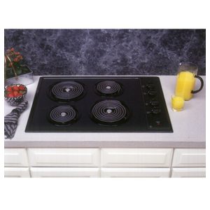 GE 30 Built-In Electric Cooktop with Calrod Heating Elements|JP326BVBB