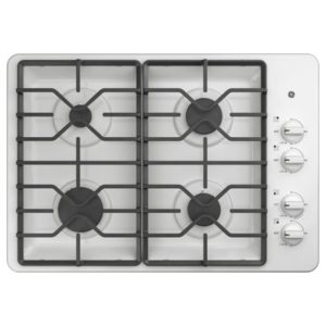 GE 30 Built-In Gas Cooktop with Dishwasher-Safe Grates|JGP3030DLWW