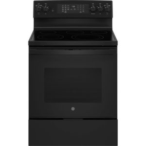 GE 30 Free-Standing Electric Convection Range with No Preheat Air Fry|JB735DPBB