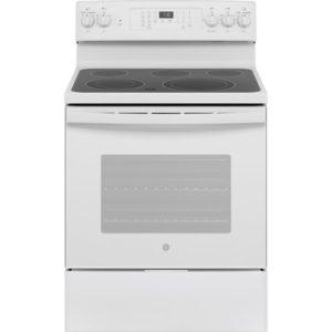 GE 30 Free-Standing Electric Convection Range with No Preheat Air Fry|JB735DPWW