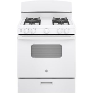 GE 30 Free-Standing Front Control Gas Range|JGBS10DEMWW