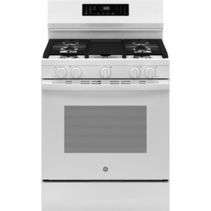 GE 30 Free-Standing Gas Convection Range with No Preheat Air Fry and EasyWash Oven Tray|GGF600AVWW