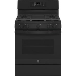 GE 30 Free-Standing Gas Convection Range with No Preheat Air Fry|JGB735DPBB