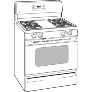 GE 30 Free-Standing Gas Range|JGBP32BEJBB