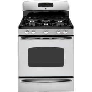 GE 30 Free-Standing Gas Range with Warming Drawer|JGB800SEPSS
