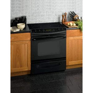 GE 30 Slide-In CleanDesign Electric Range|JSP46DNBB