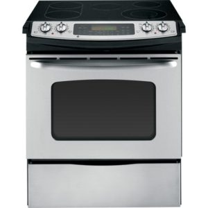 GE 30 Slide-In CleanDesign Electric Range|JSP46SNSS