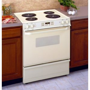 GE 30 Slide-In Electric Range with Self-Cleaning Oven|JSP34AWAA