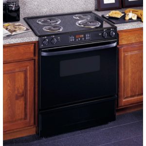 GE 30 Slide-In Electric Range with Self-Cleaning Oven|JSP34BDBB