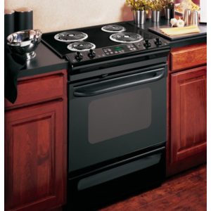 GE 30 Slide-In Electric Range with Self-Cleaning Oven|JSP39BKBB