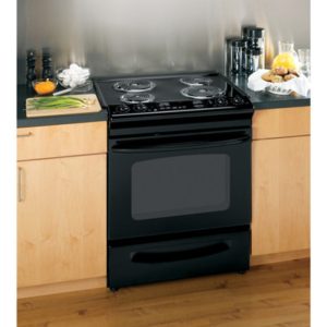GE 30 Slide-In Electric Range with Self-Cleaning Oven|JSP39DNBB
