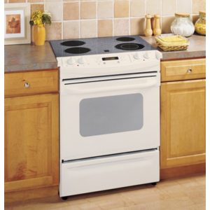 GE 30 Slide-In Electric Range with Self-Cleaning Oven|JSP42CKCC