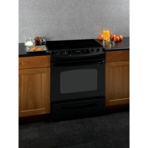 GE 30 Slide-In Electric Range with Self-Cleaning Oven|JSP42DNBB