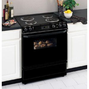 GE 30 Slide-In Electric Range with Standard Clean Oven|JSS26BDBB