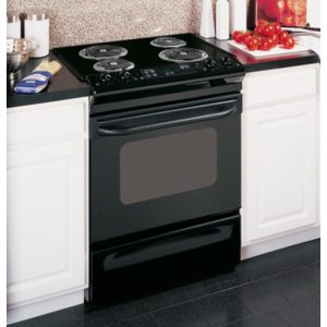GE 30 Slide-In Electric Range with Standard Clean Oven|JSS28BKBB