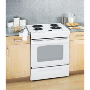 GE 30 Slide-In Electric Range with Standard Clean Oven|JSS28DNWW